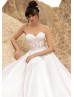 Strapless Ivory Lace Fashion Wedding Dress
